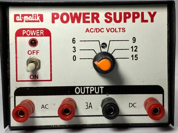 POWER SUPPLY AC/DC 3,6,9,12,15 3AMP